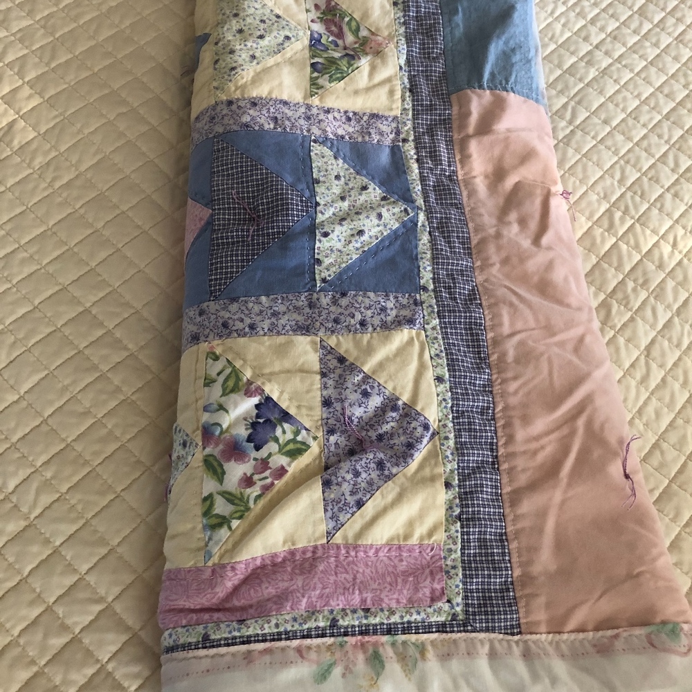 Upcycled Handmade by ME quilt - Picture 5 of 8